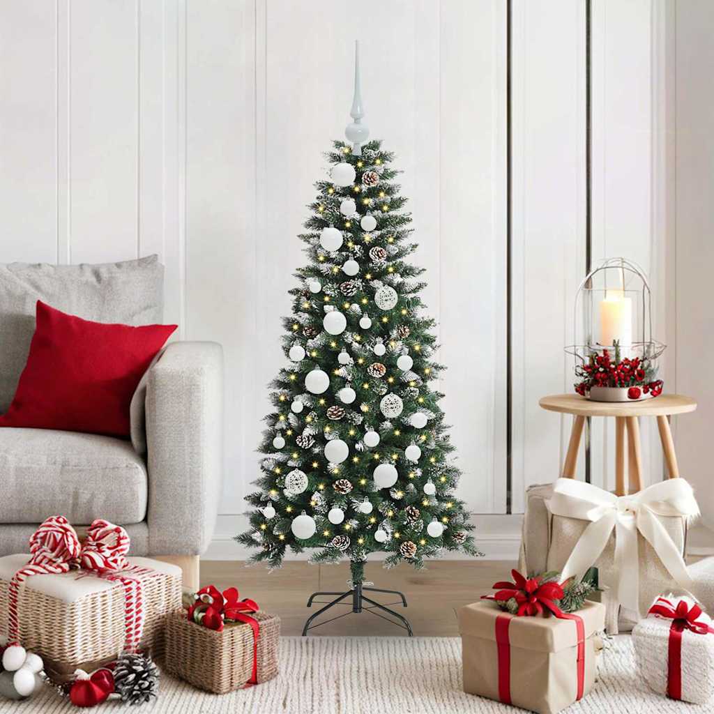 Künstlicher Weihnachtsbaum Grün 120 cm PVC, Plastik und Stahl