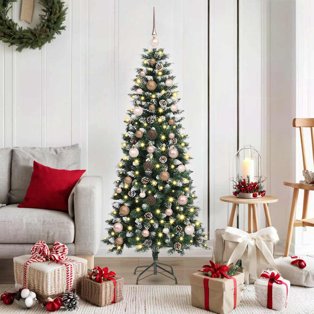 Künstlicher Weihnachtsbaum Grün 150 cm PVC, Plastik und Stahl
