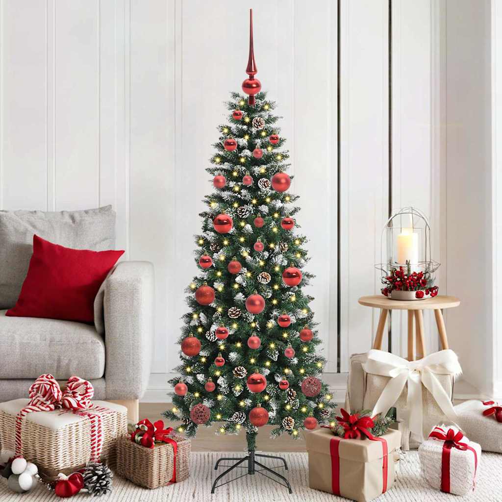 Künstlicher Weihnachtsbaum Grün 150 cm PVC, Plastik und Stahl