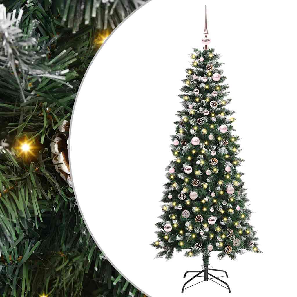 Künstlicher Weihnachtsbaum Grün 150 cm PVC, Plastik und Stahl