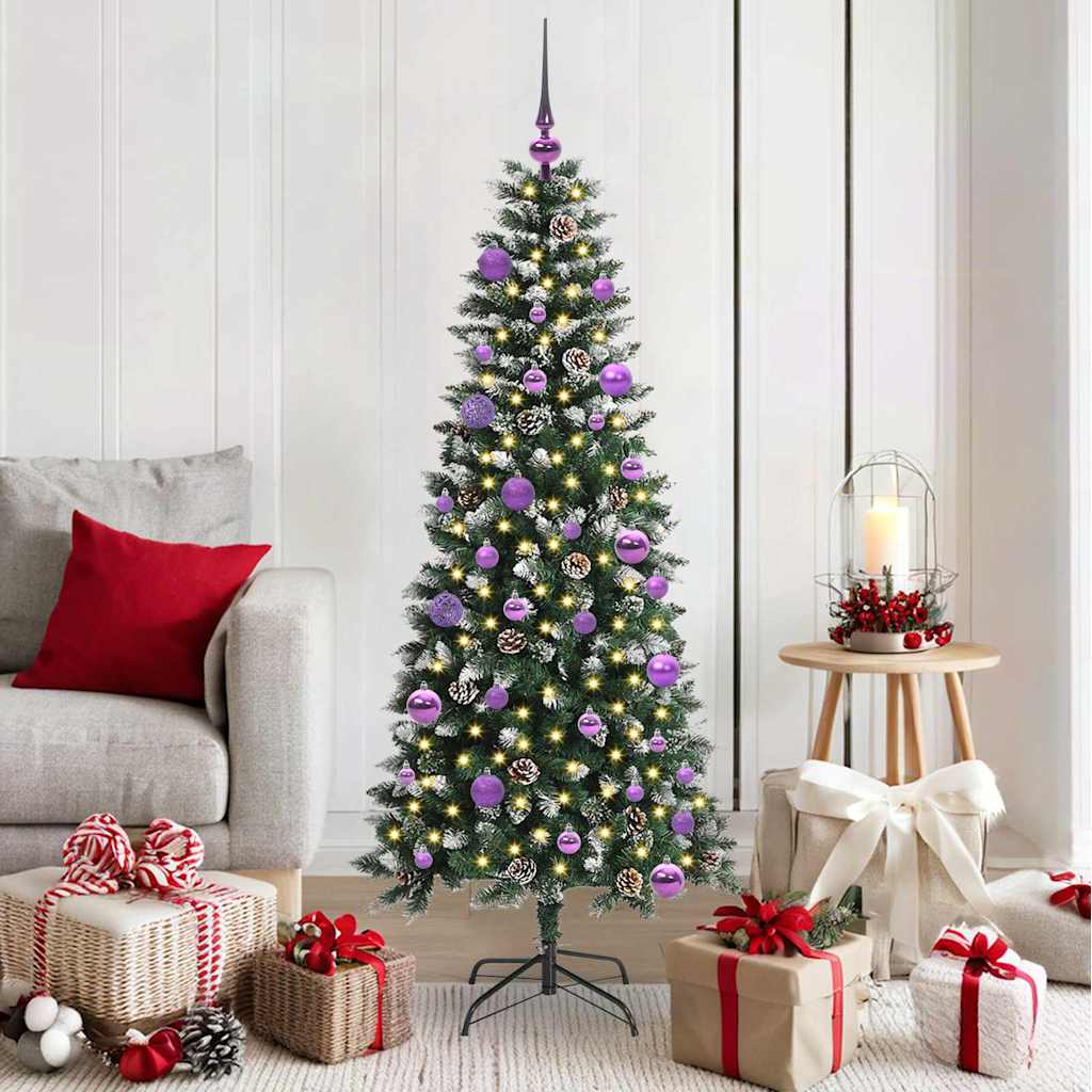 Künstlicher Weihnachtsbaum Grün 150 cm PVC, Plastik und Stahl