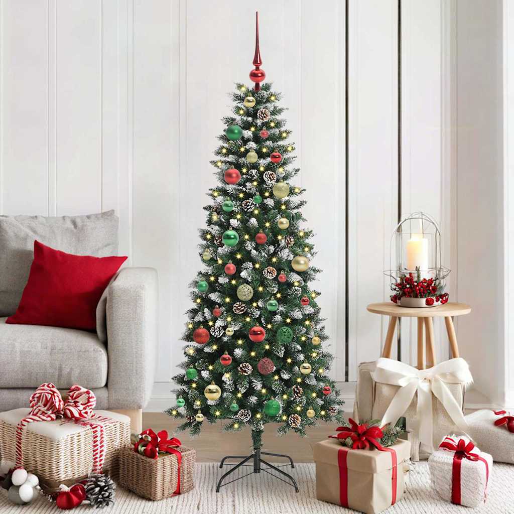 Künstlicher Weihnachtsbaum Grün 150 cm PVC, Plastik und Stahl