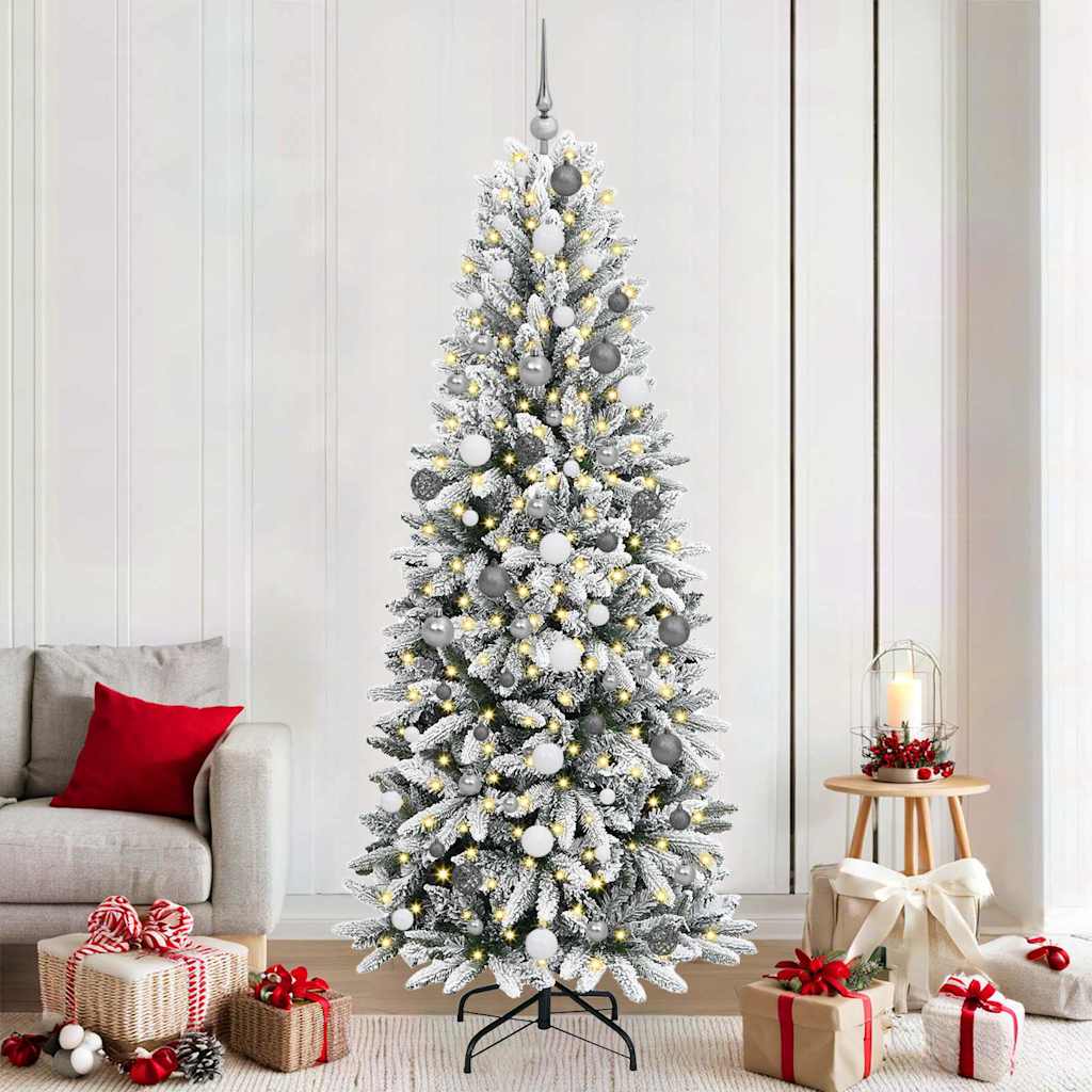 Künstlicher Weihnachtsbaum Weiß 210 cm