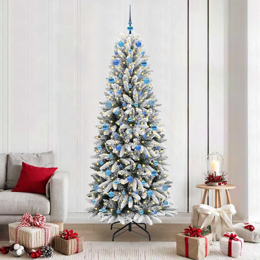 Künstlicher Weihnachtsbaum Weiß 210 cm