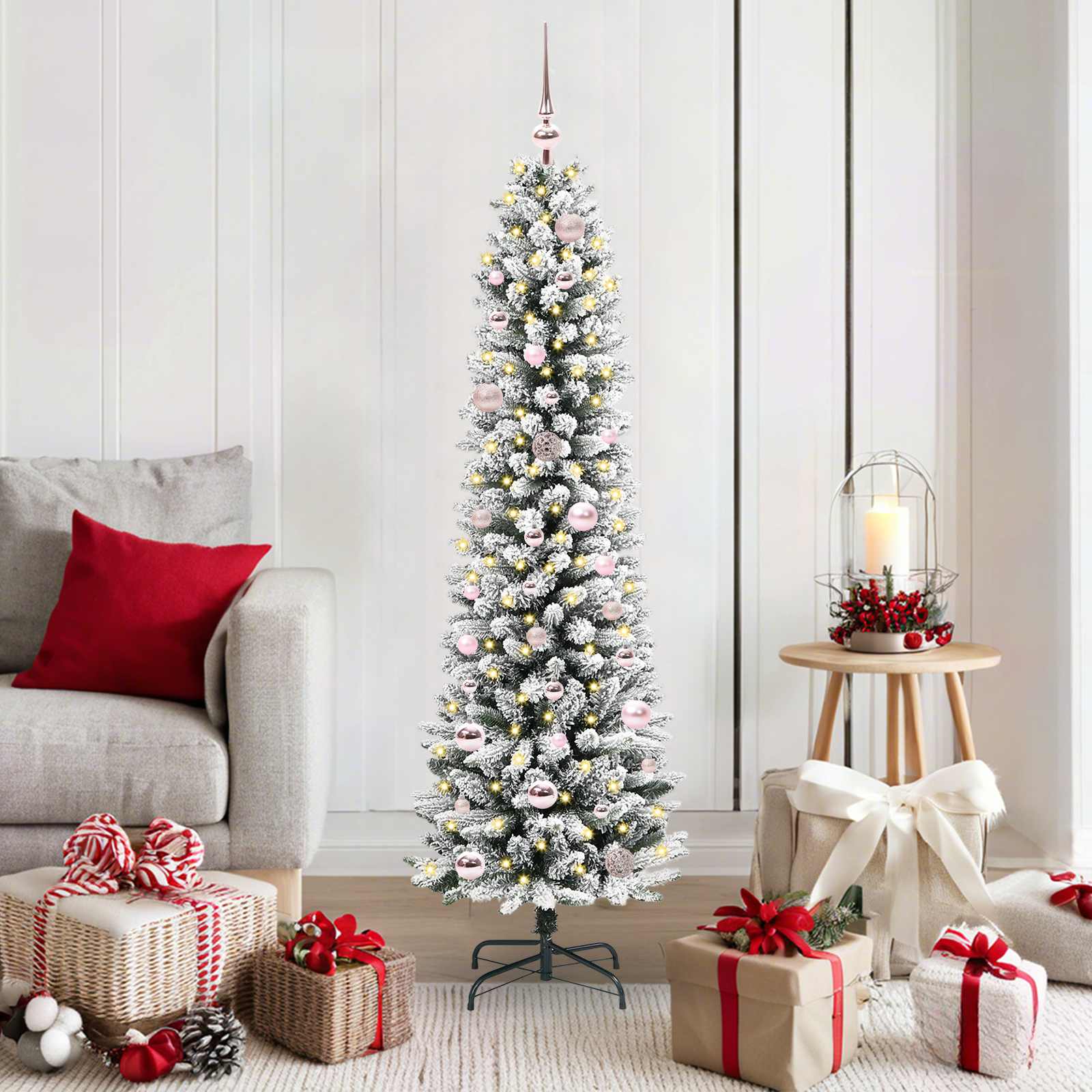 Künstlicher Weihnachtsbaum Weiß 150 cm