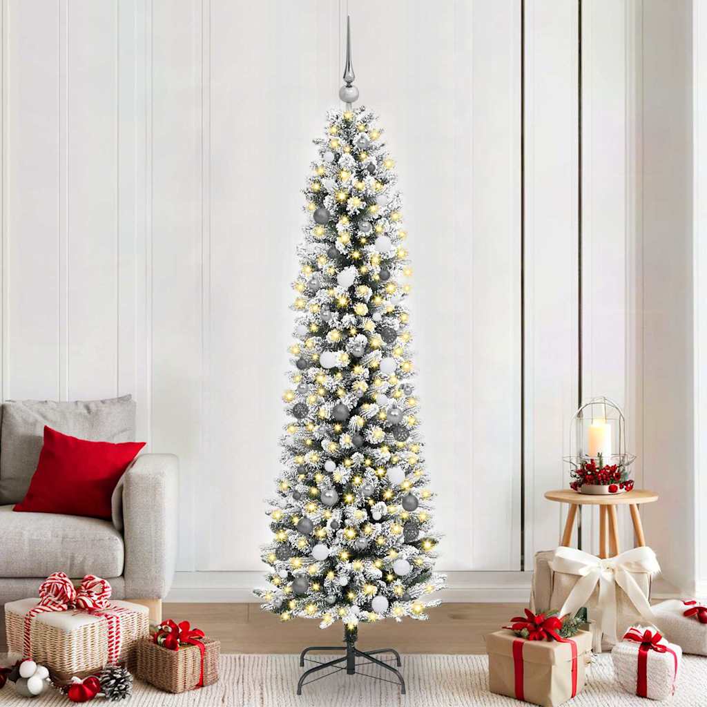 Künstlicher Weihnachtsbaum Weiß 210 cm