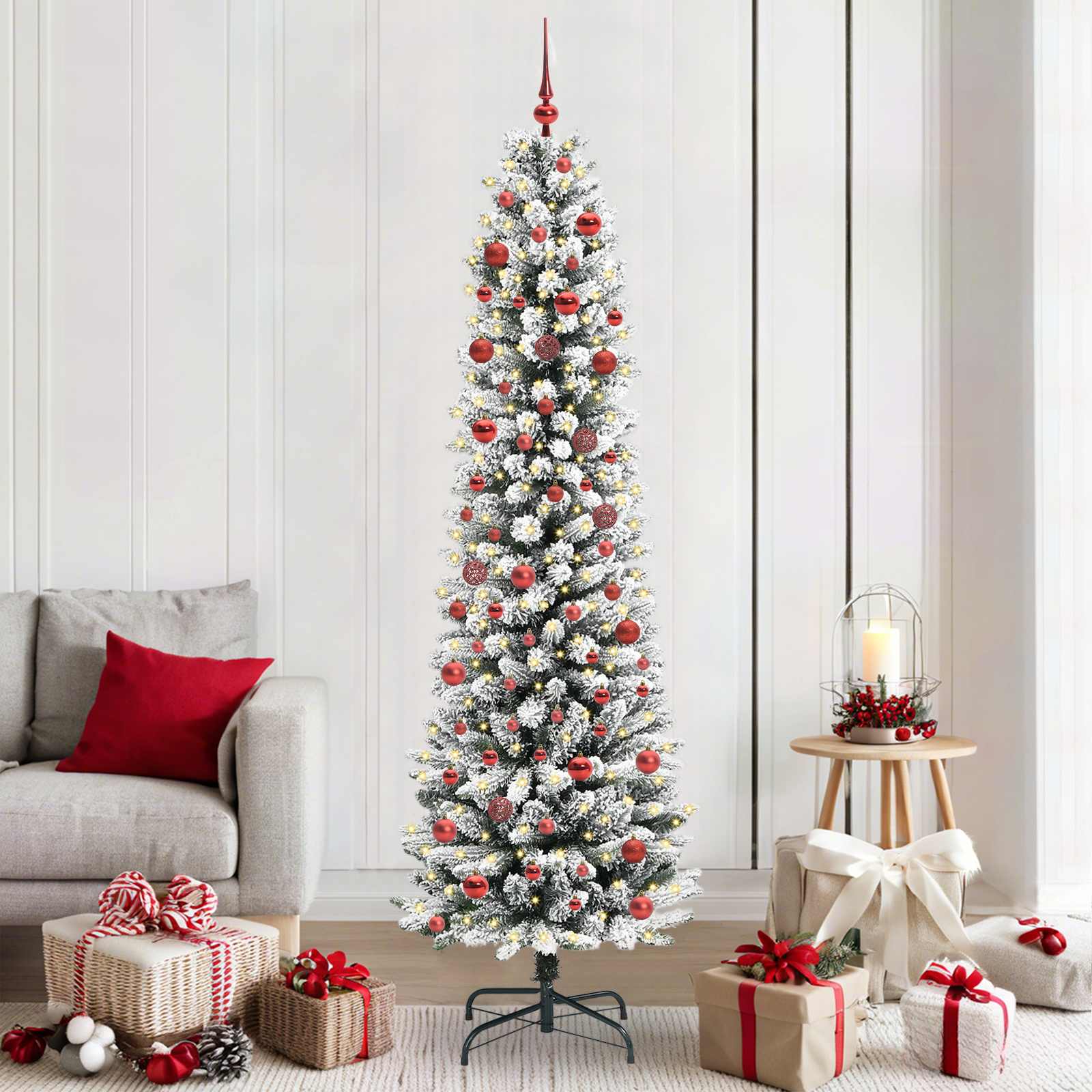 Künstlicher Weihnachtsbaum Weiß 210 cm