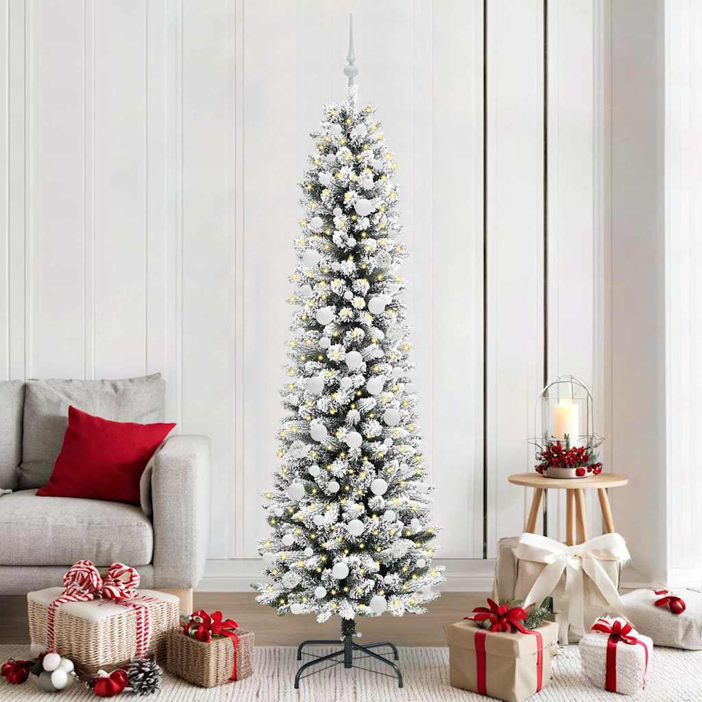 Künstlicher Weihnachtsbaum Weiß 210 cm