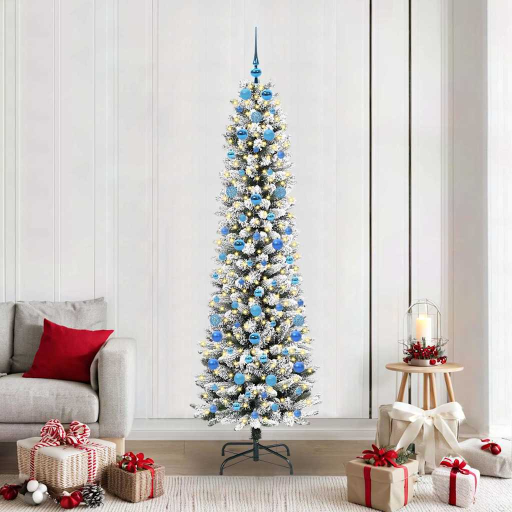 Künstlicher Weihnachtsbaum Weiß 210 cm