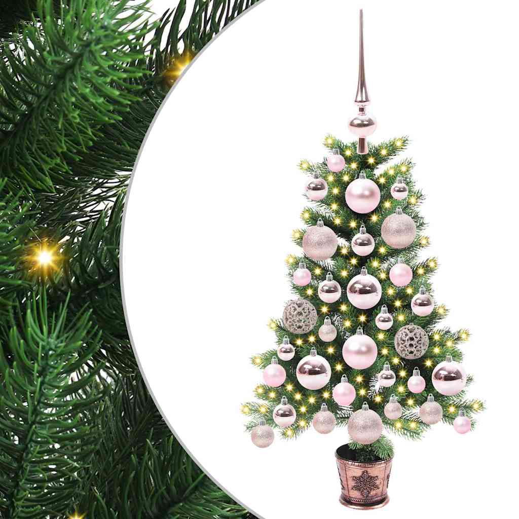 Weihnachtsbaum mit 150 LEDs mit Ständer Grün 65 cm PE