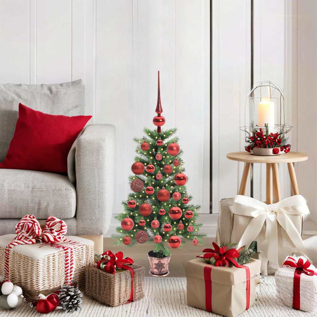 Weihnachtsbaum mit 150 LEDs mit Ständer Grün 90 cm PE
