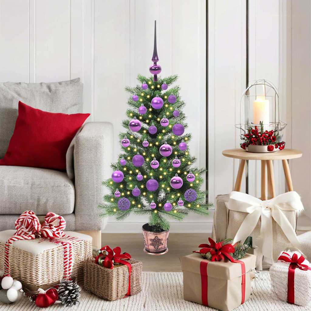 Weihnachtsbaum mit 150 LEDs mit Ständer Grün 90 cm PE