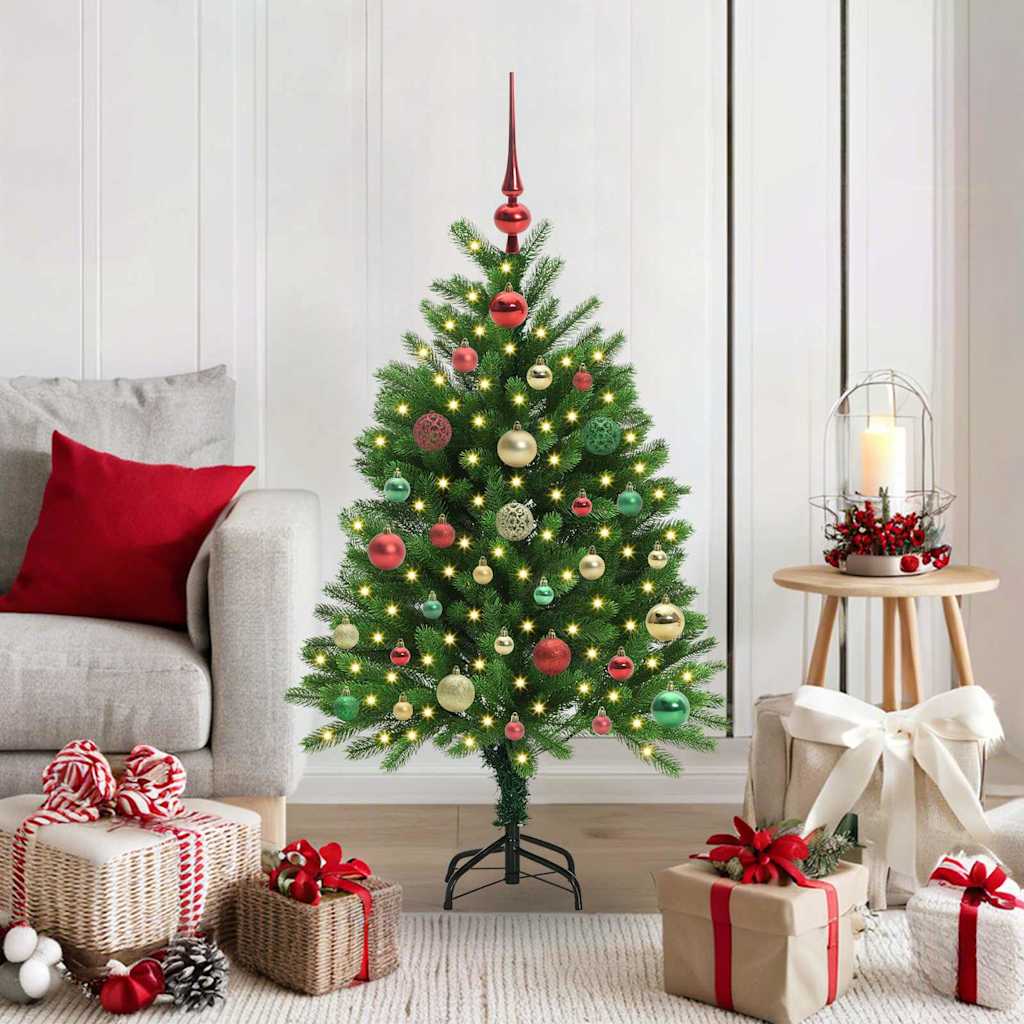 Weihnachtsbaum mit 150 LEDs mit Ständer Grün 120 cm PE