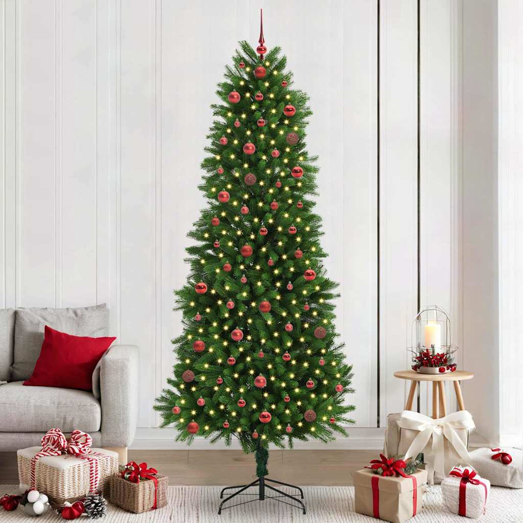 Weihnachtsbaum mit 300 LEDs mit Ständer Grün 240 cm PE