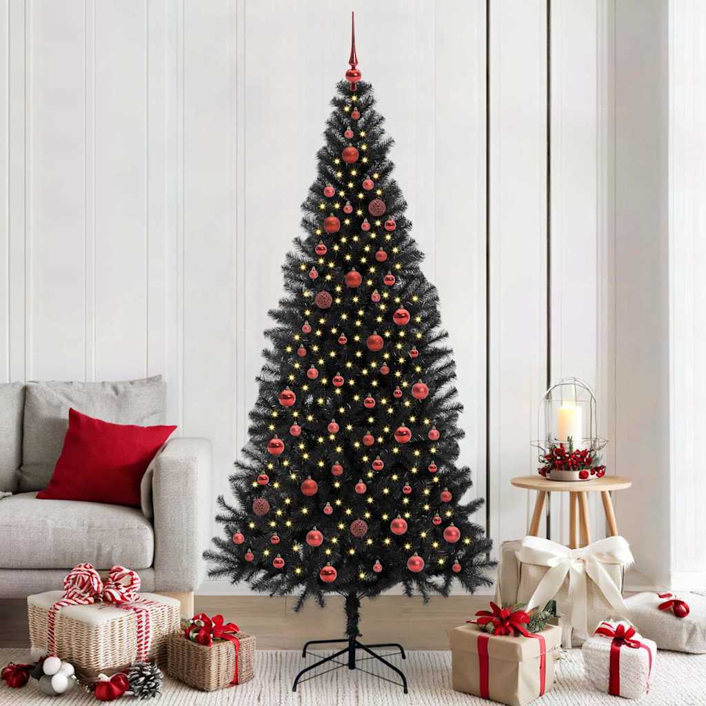 Weihnachtsbaum Schwarz 210 cm PVC