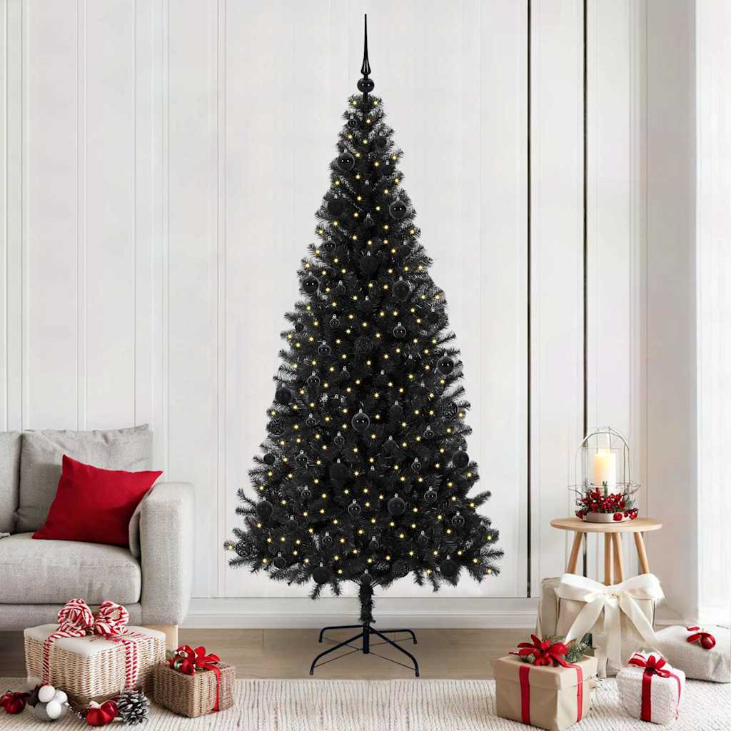Weihnachtsbaum Schwarz 210 cm PVC