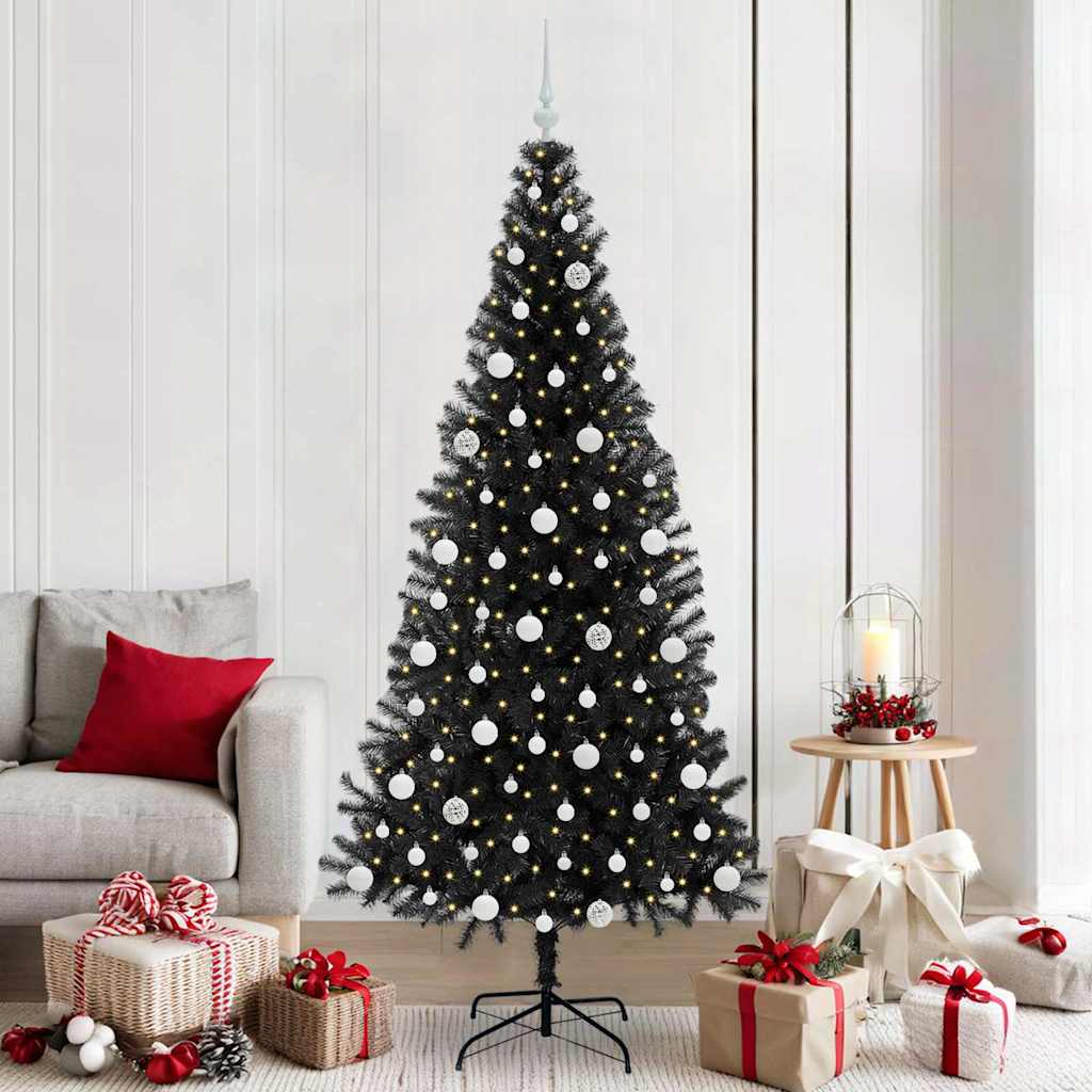 Weihnachtsbaum Schwarz 210 cm PVC