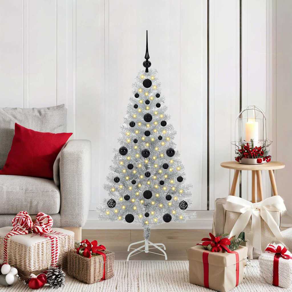 Weihnachtsbaum Silber 120 cm PET