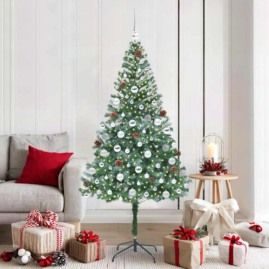 Künstlicher Weihnachtsbaum Grün 180 cm PVC und Stahl