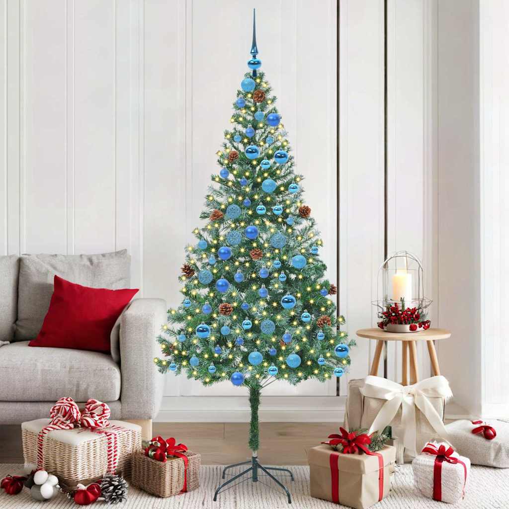 Künstlicher Weihnachtsbaum Grün 180 cm PVC und Stahl