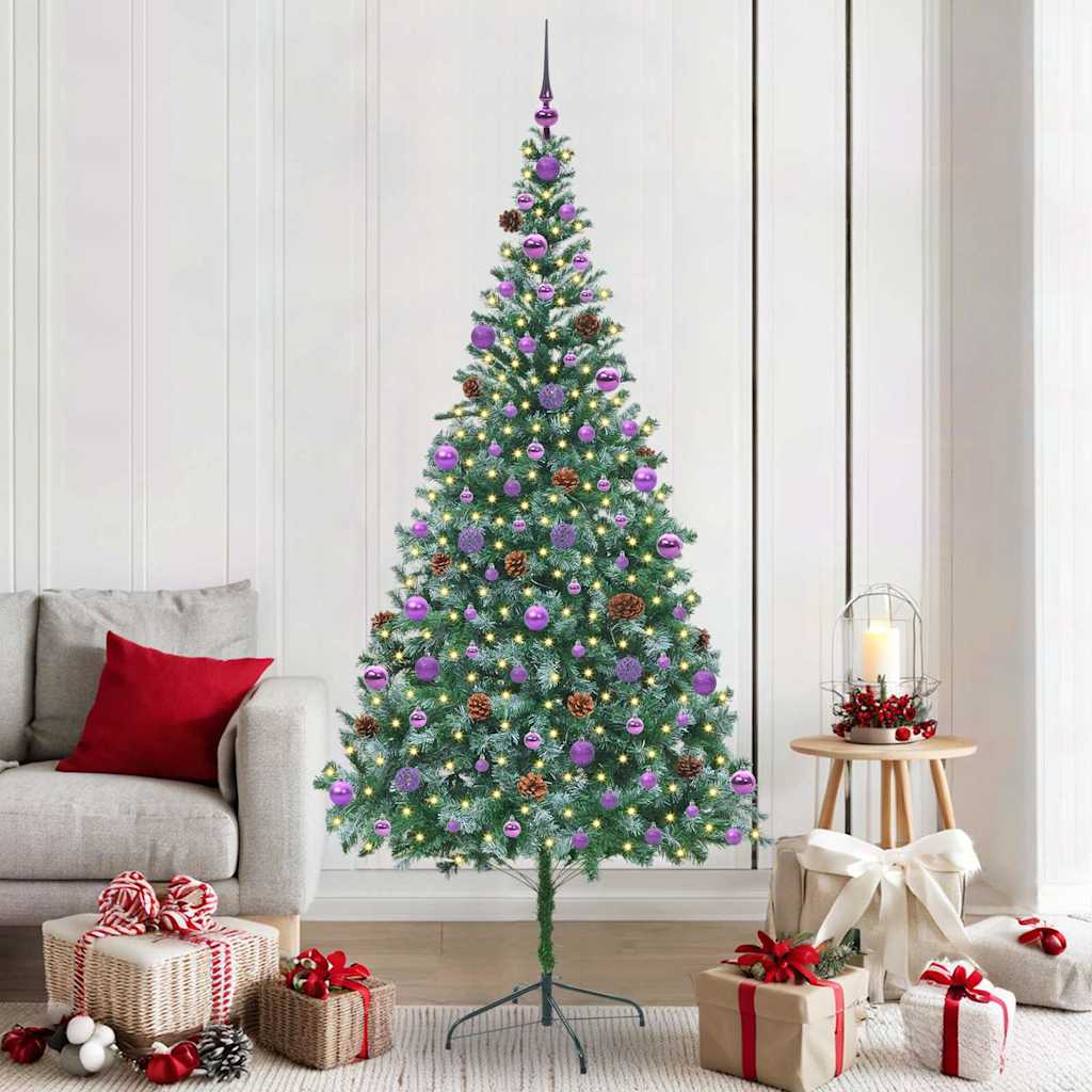 Künstlicher Weihnachtsbaum Grün 210 cm PVC und Stahl