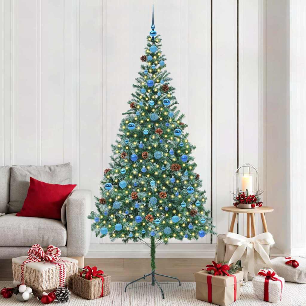 Künstlicher Weihnachtsbaum Grün 210 cm PVC und Stahl