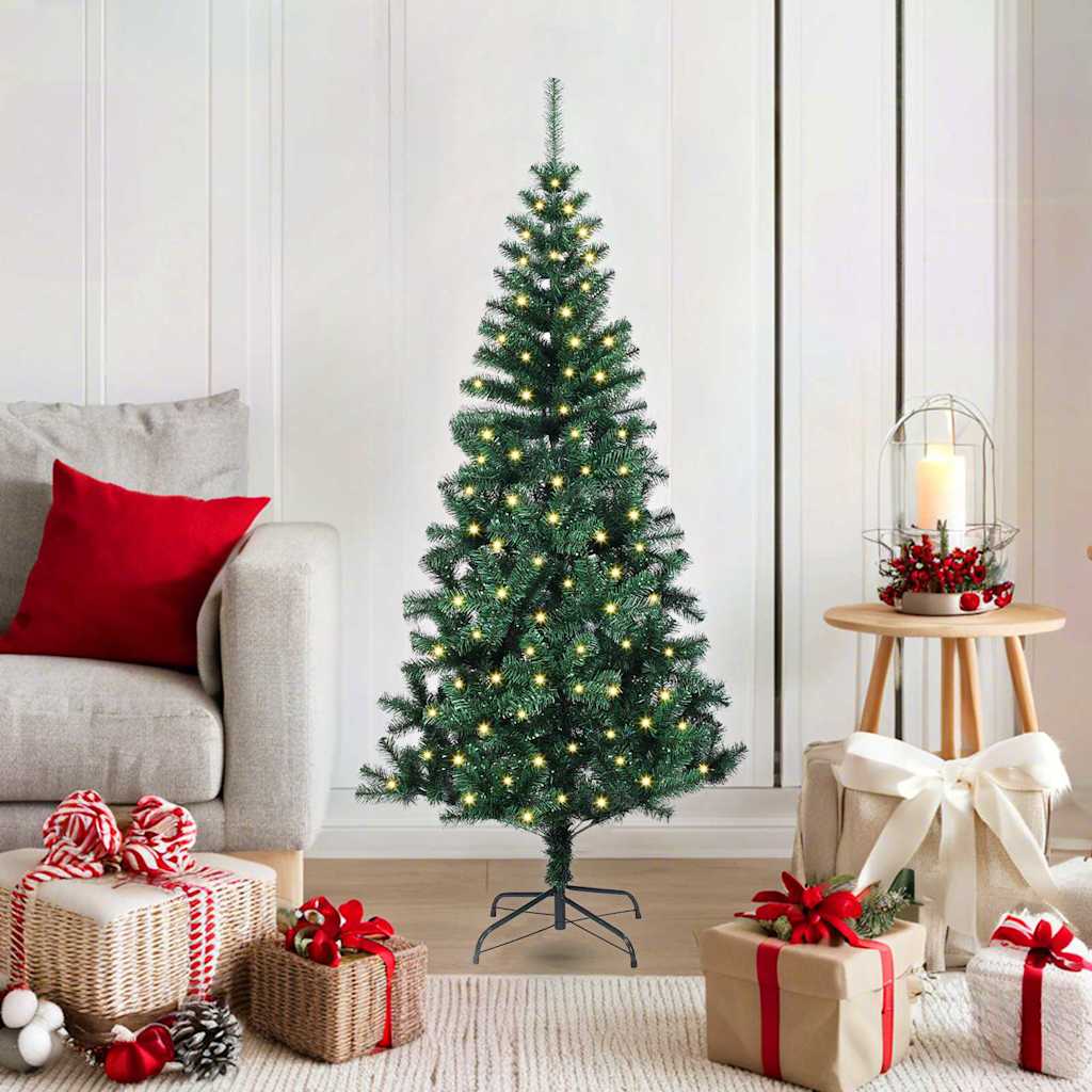 Künstlicher vorbeleuchteter Weihnachtsbaum Grün 120 cm