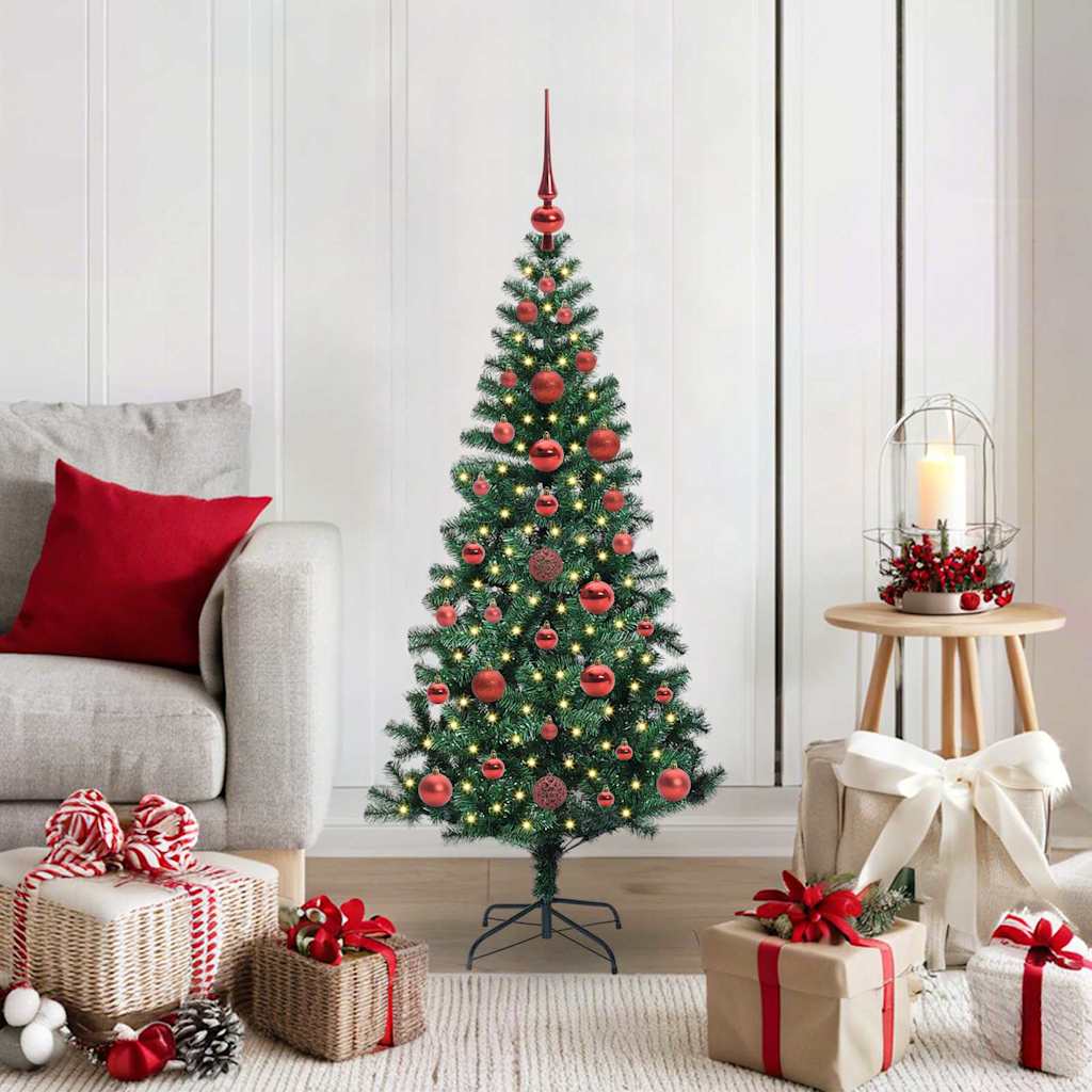 Künstlicher vorbeleuchteter Weihnachtsbaum Grün 120 cm