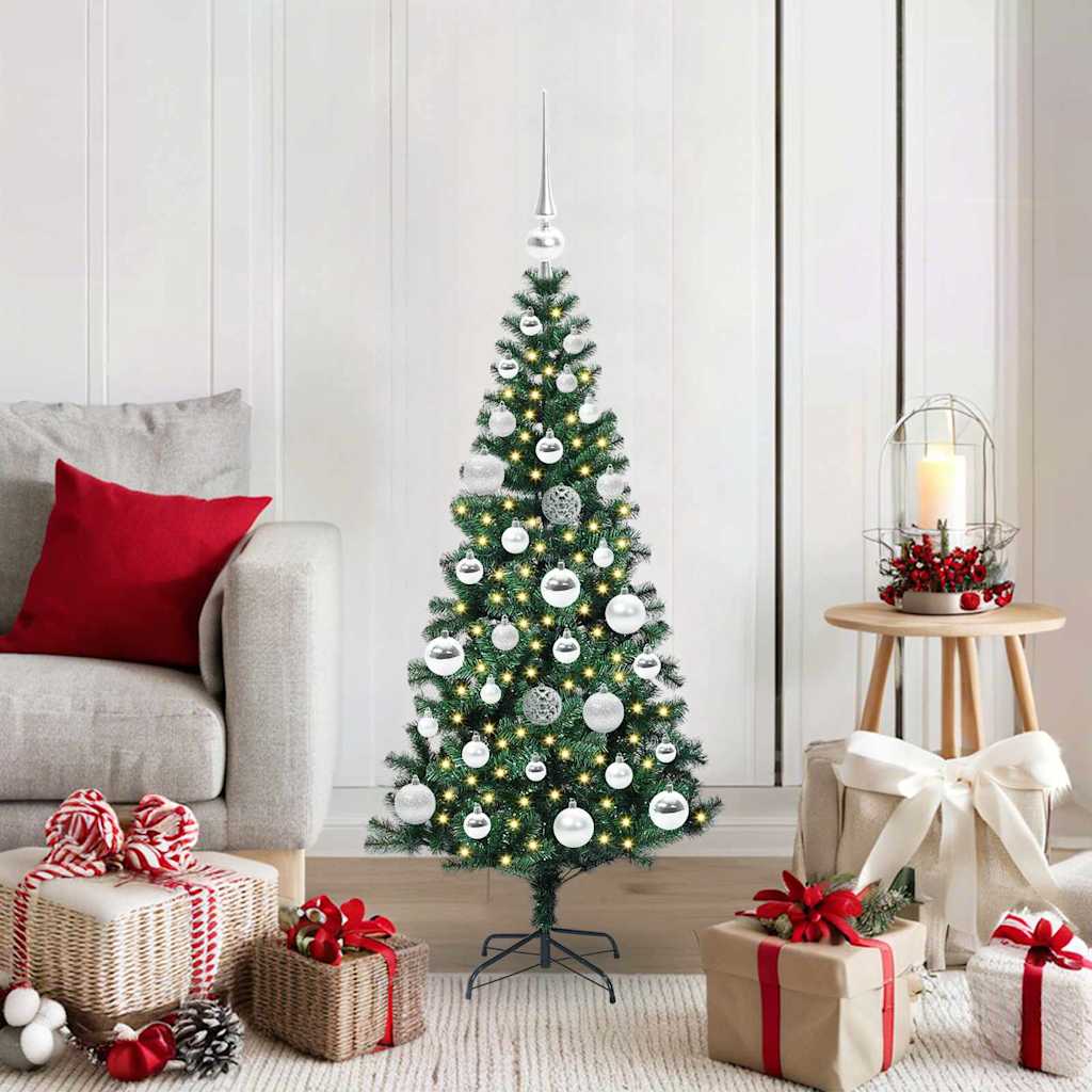 Künstlicher vorbeleuchteter Weihnachtsbaum Grün 120 cm