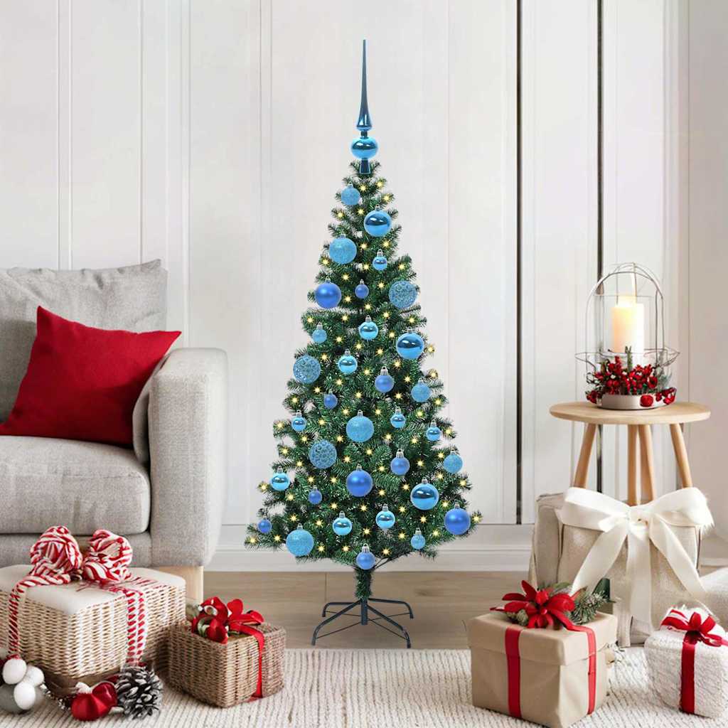 Künstlicher vorbeleuchteter Weihnachtsbaum Grün 120 cm