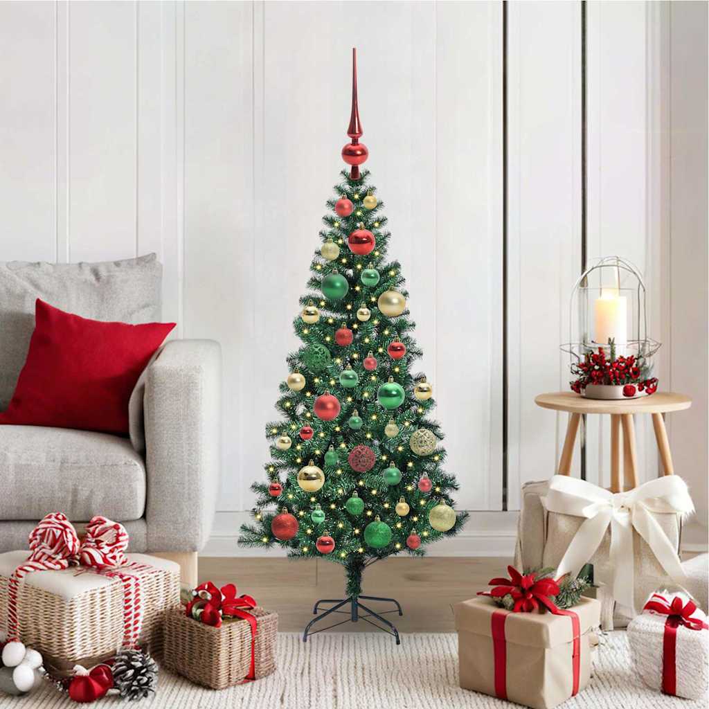 Künstlicher vorbeleuchteter Weihnachtsbaum Grün 120 cm