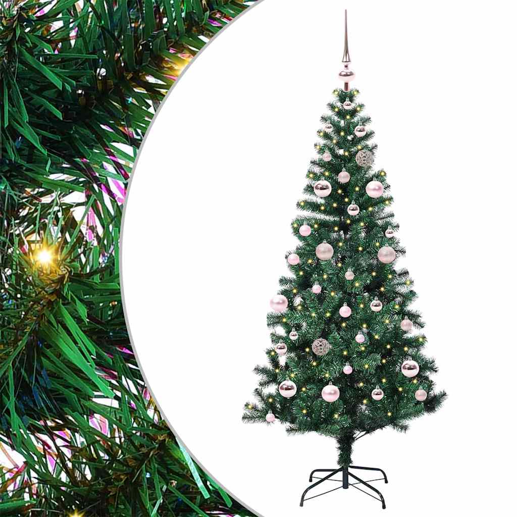 Künstlicher vorbeleuchteter Weihnachtsbaum Grün 150 cm