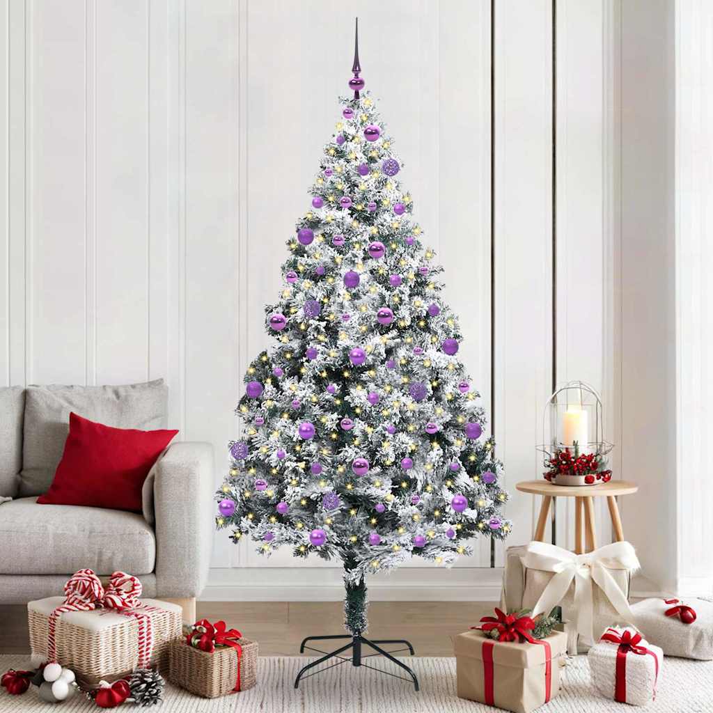 Künstlicher Weihnachtsbaum Weiß 210 cm