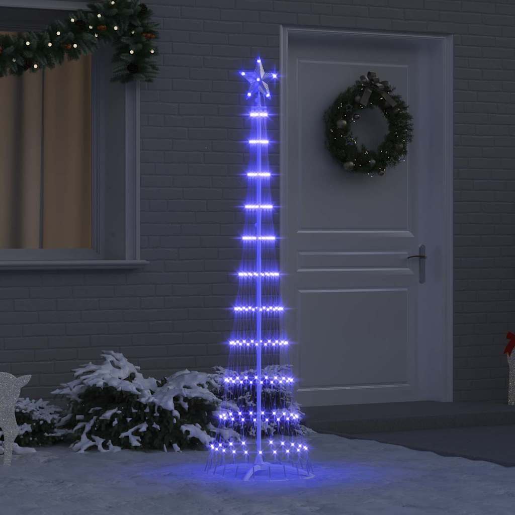 LED-Weihnachtsbaum Blau 51 x 51 x 190 cm Metall