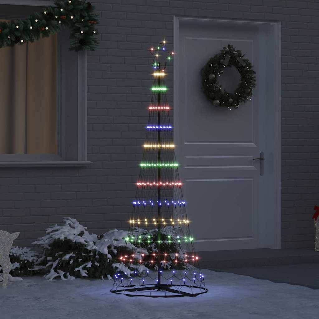 LED-Weihnachtsbaum Mehrfarbig 184,5 cm Metall