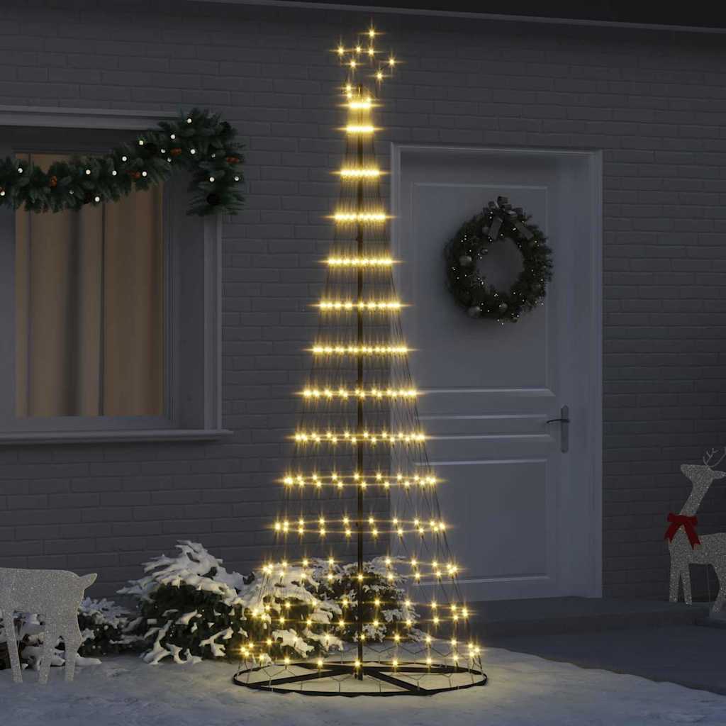 LED-Weihnachtsbaum Warmes Weiß 250 cm Metall