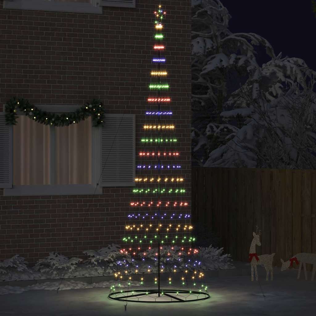 LED-Weihnachtsbaum Mehrfarbig 399 cm Metall