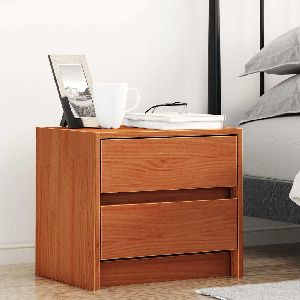 Nachttische Wachsbraun 40 x 30.5 x 35.5 cm Kiefernholz