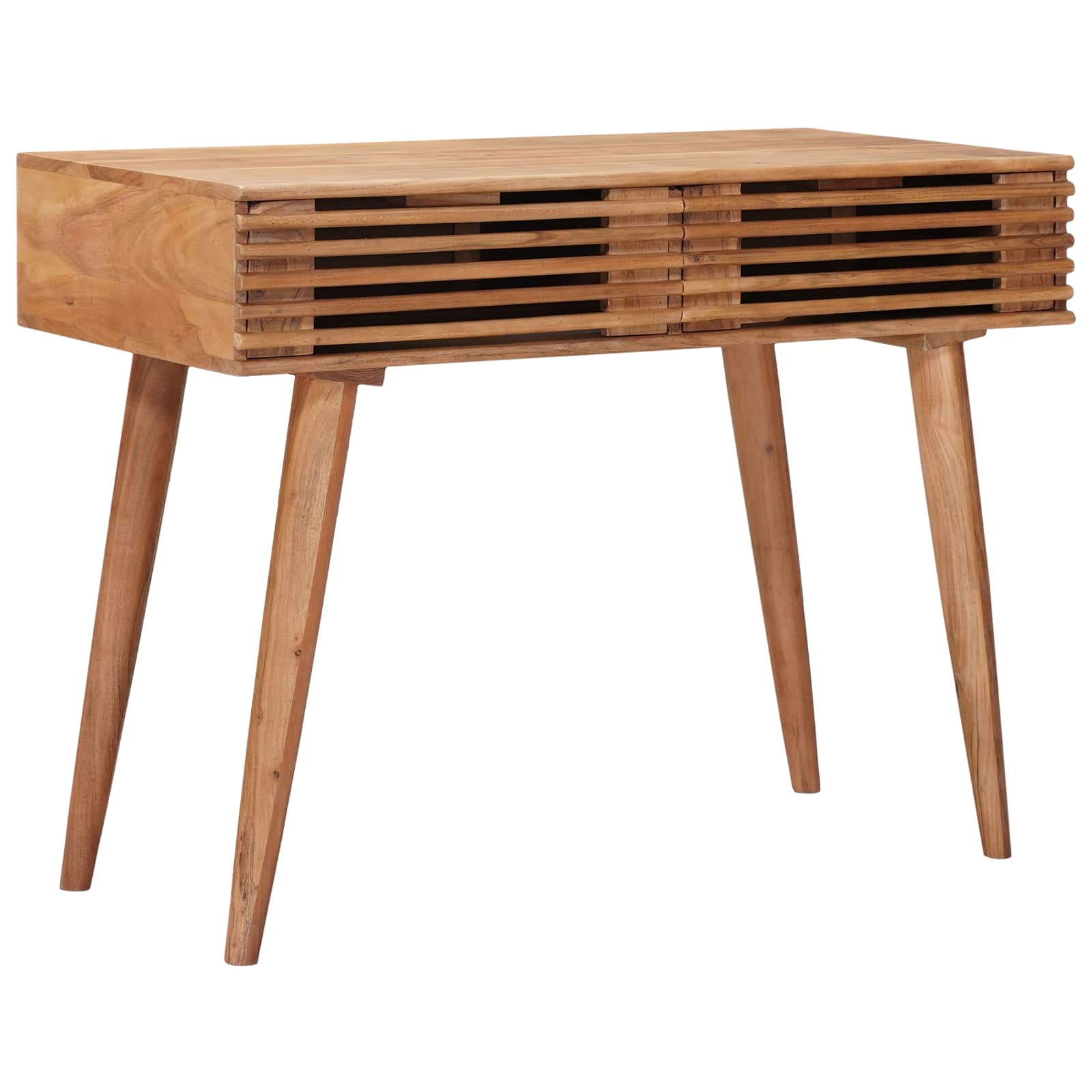 Handgemachter Schreibtisch Teakbraun 100 x 48 x 76 cm