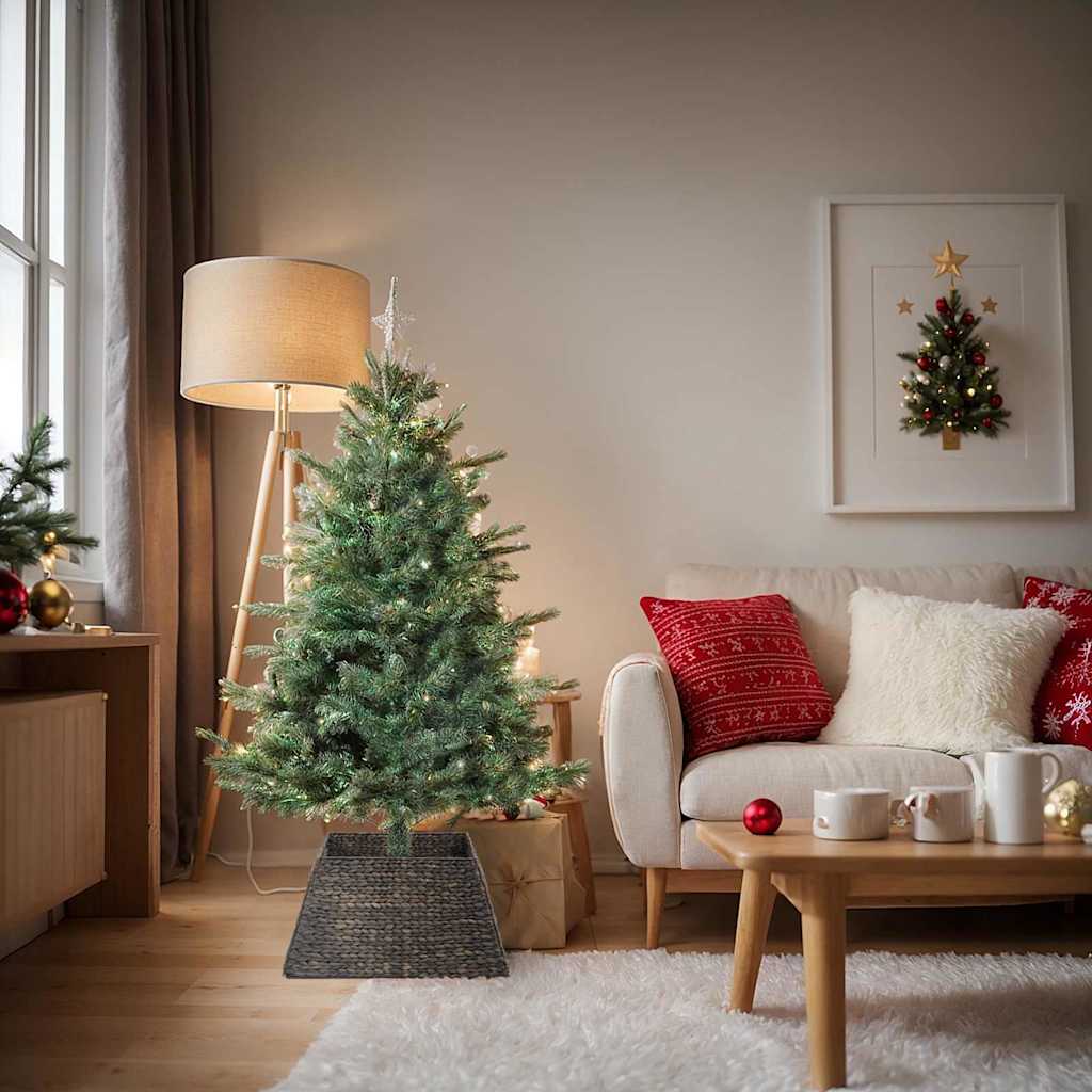 Weihnachtsbaumkragen Quadratisch Schwarz 60 x 60 x 28 cm