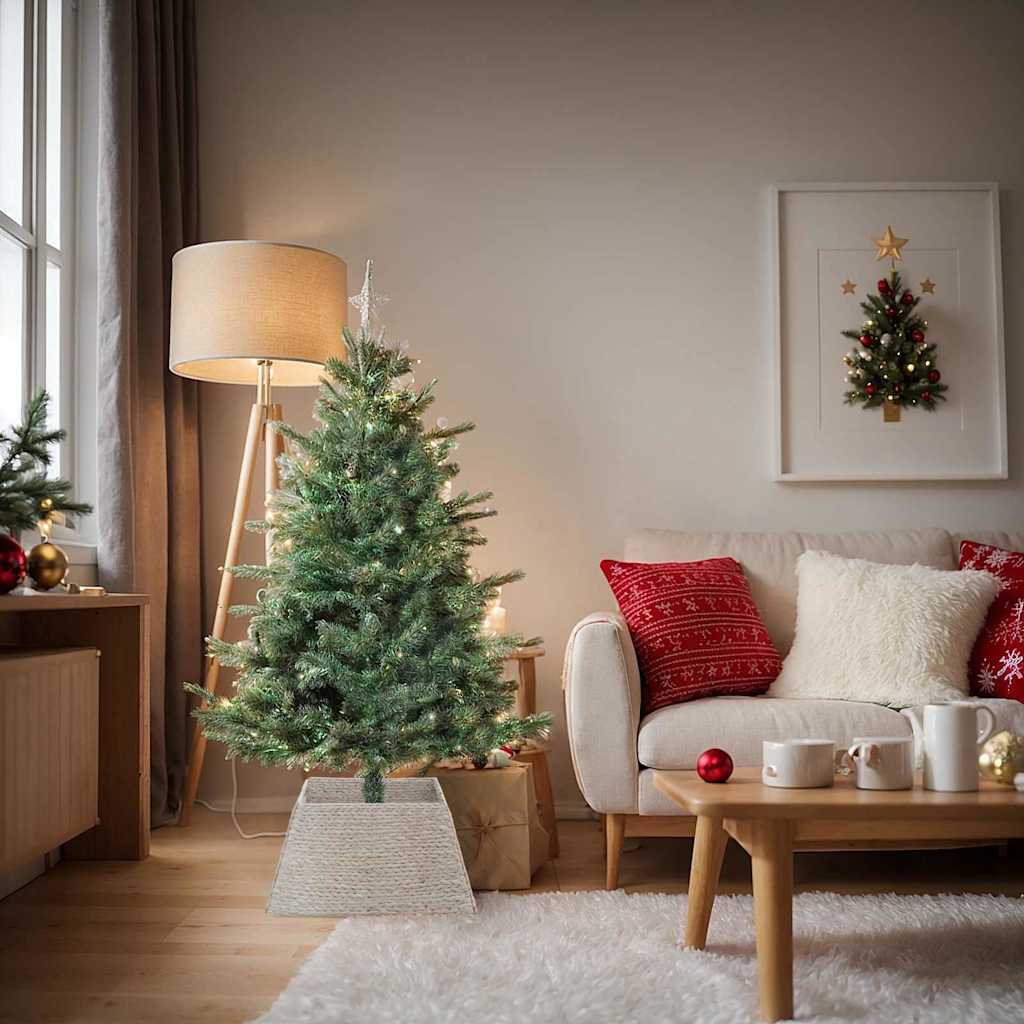 Weihnachtsbaumkragen Quadratisch Weiß 60 x 60 x 28 cm