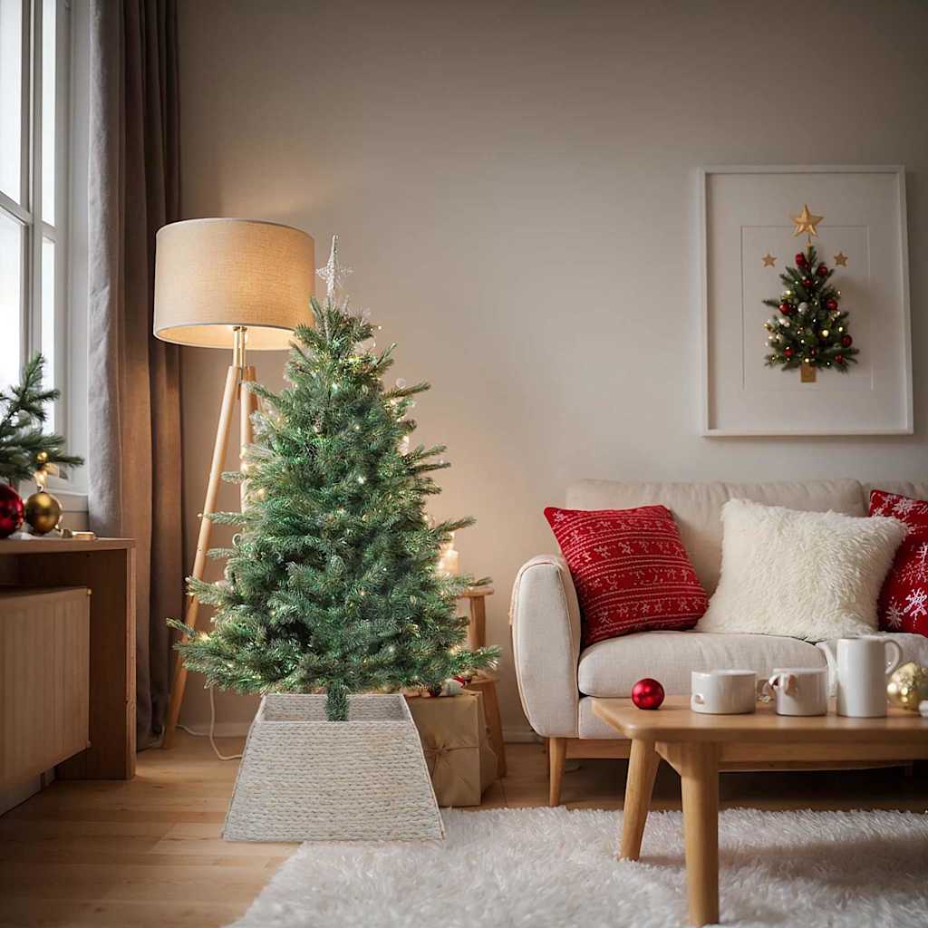 Weihnachtsbaumkragen Quadratisch Weiß 70 x 70 x 28 cm