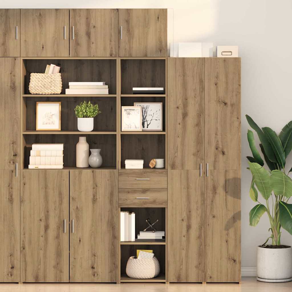 Highboard Artisan-Eiche 40 x 42,5 x 185 cm Holzwerkstoff