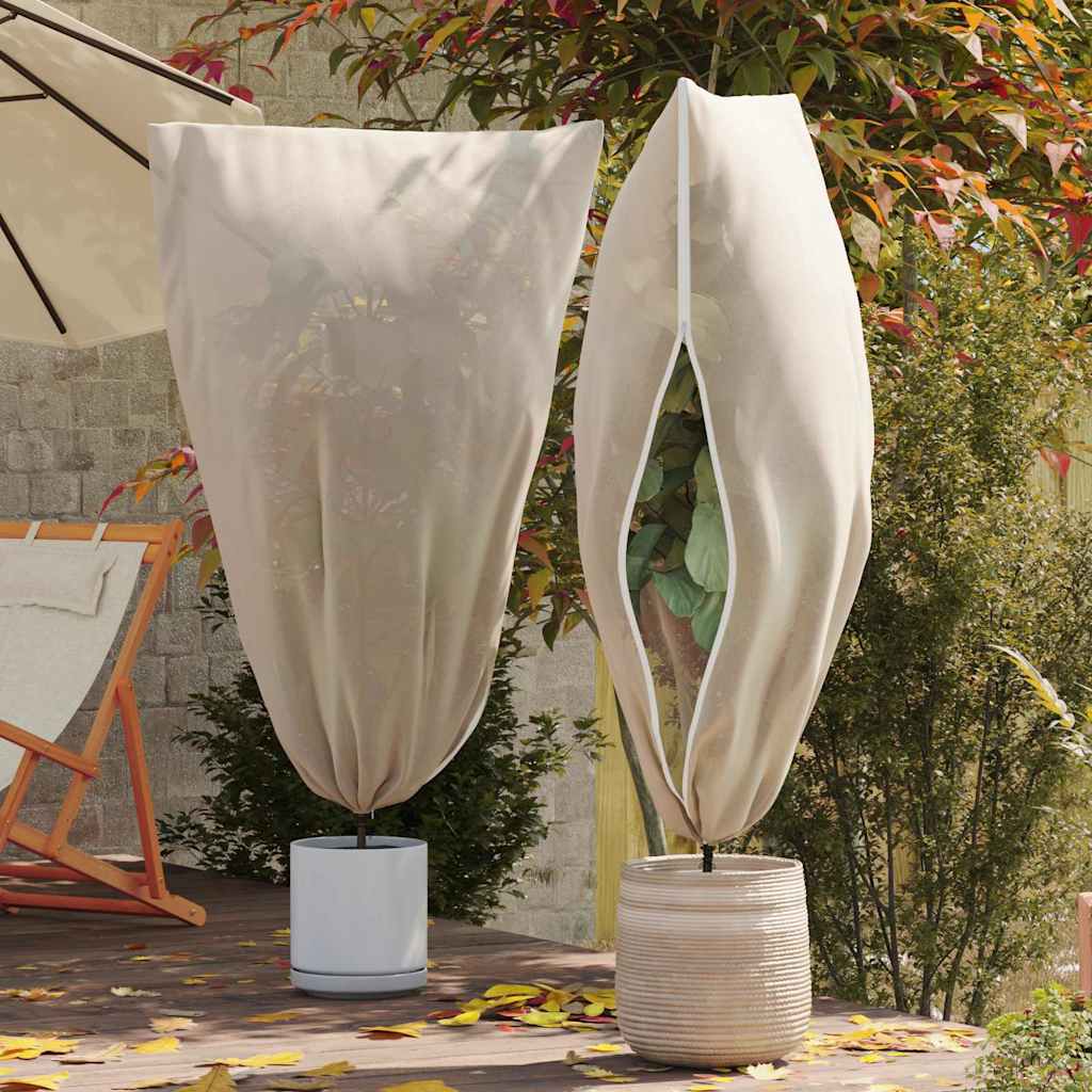Frostschutzpflanzenfleeceabdeckungen 5 stk. Beige 1,8 x 1,2 m