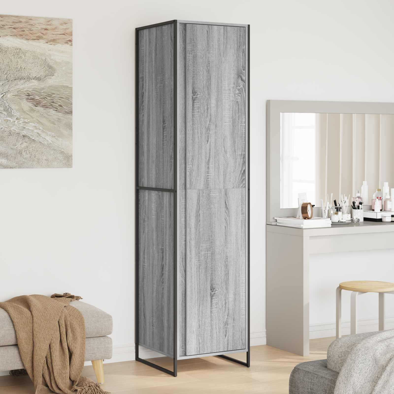 Warderobe Graues Sonoma 50 x 50 x 200 cm Holzwerkstoff