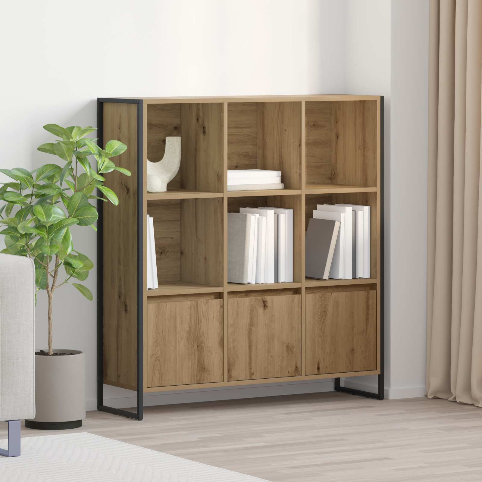 Bücherregal 99,5 x 30 x 108 cm Holzwerkstoff