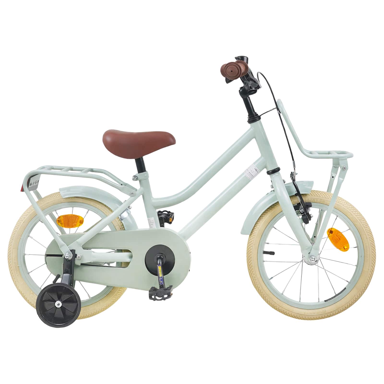 Kinderfahrrad 14 Zoll für 3-5 Jahre alt Hellgrün