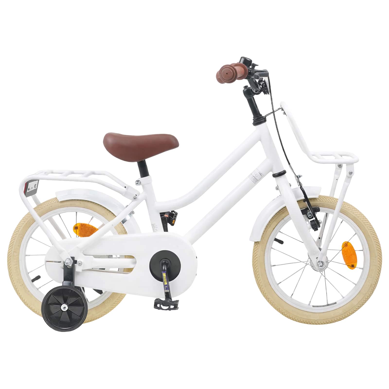 Kinderfahrrad 14 Zoll für 3-5 Jahre alt Weiß