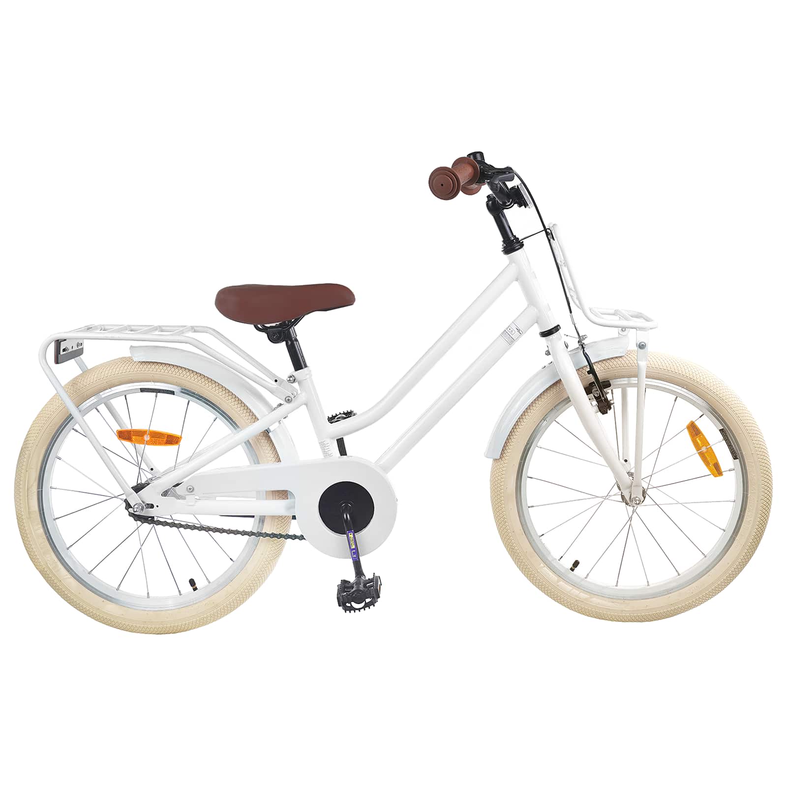 Kinderfahrrad 20 Zoll für 6-11 Jahre alt Weiß