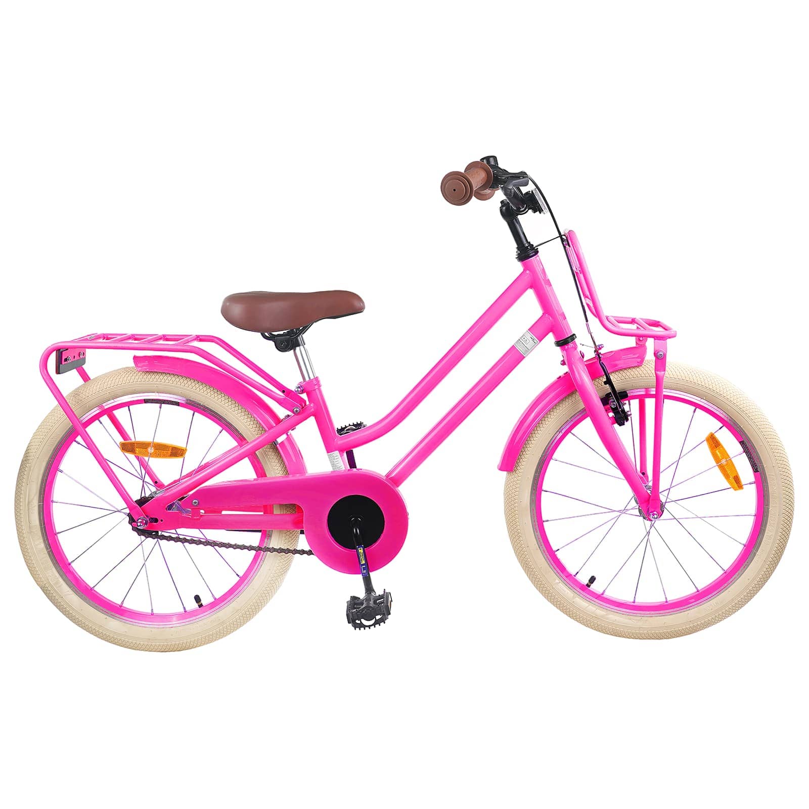 Kinderfahrrad 18 Zoll für 5-7 Jahre alt Dunkelrosa